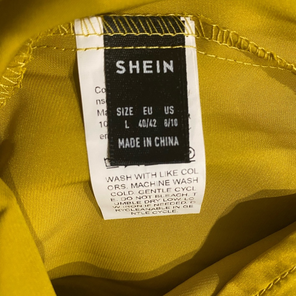SHEIN Relaxed dress , Mustard Color